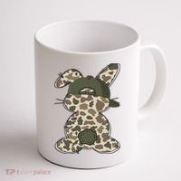 Boy Bunny Rabbit Duck Camo Camouflage Hat Ball Cap Easter Coffee Mug thumb 1