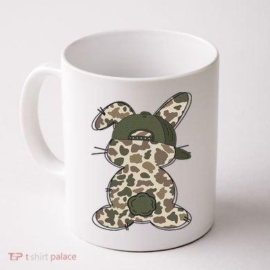 Boy Bunny Rabbit Duck Camo Camouflage Hat Ball Cap Easter Coffee Mug
