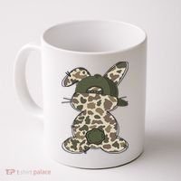 Boy Bunny Rabbit Duck Camo Camouflage Hat Ball Cap Easter Coffee Mug thumb 0