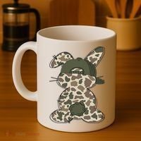 Boy Bunny Rabbit Duck Camo Camouflage Hat Ball Cap Easter Coffee Mug thumb 4