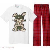 Boy Bunny Rabbit Duck Camo Camouflage Hat Ball Cap Easter Pajama Set thumb 0