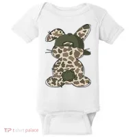 Boy Bunny Rabbit Duck Camo Camouflage Hat Ball Cap Easter Baby Bodysuit thumb 0