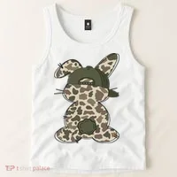Boy Bunny Rabbit Duck Camo Camouflage Hat Ball Cap Easter Tank Top thumb 2