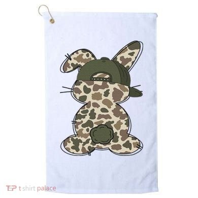 Boy Bunny Rabbit Duck Camo Camouflage Hat Ball Cap Easter Golf Towel