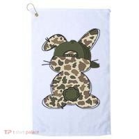 Boy Bunny Rabbit Duck Camo Camouflage Hat Ball Cap Easter Golf Towel thumb 0