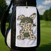 Boy Bunny Rabbit Duck Camo Camouflage Hat Ball Cap Easter Golf Towel thumb 2