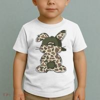 Boy Bunny Rabbit Duck Camo Camouflage Hat Ball Cap Easter Toddler T-Shirt thumb 2