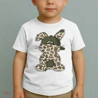 Boy Bunny Rabbit Duck Camo Camouflage Hat Ball Cap Easter Toddler T-Shirt thumb 2