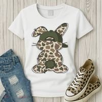 Boy Bunny Rabbit Duck Camo Camouflage Hat Ball Cap Easter Women's T-Shirt thumb 3