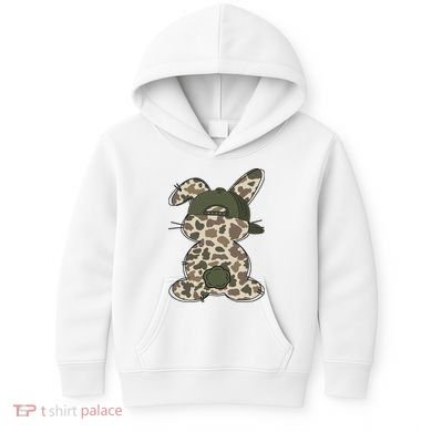 Boy Bunny Rabbit Duck Camo Camouflage Hat Ball Cap Easter Kids Hoodie