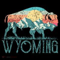 Bison Buffalo Retro Wyoming Wy Mountains Retro Coffee Mug thumb 5