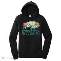 Bison Buffalo Retro Wyoming Wy Mountains Retro Women's Hoodie thumb 0