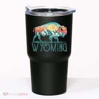 Bison Buffalo Retro Wyoming Wy Mountains Retro Tumbler thumb 0