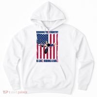 Biden Bicycle Running The Country Is Like Riding A Bike Hoodie thumb 0