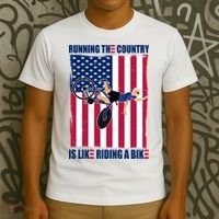 Biden Bicycle Running The Country Is Like Riding A Bike T-Shirt thumb 3
