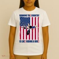 Biden Bicycle Running The Country Is Like Riding A Bike T-Shirt thumb 4