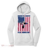 Biden Bicycle Running The Country Is Like Riding A Bike Women's Hoodie thumb 0