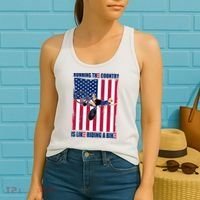 Biden Bicycle Running The Country Is Like Riding A Bike Women's Tank Top thumb 2