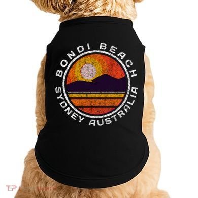 Bondi Beach Retro Distressed Meaningful Gift Doggie Tank