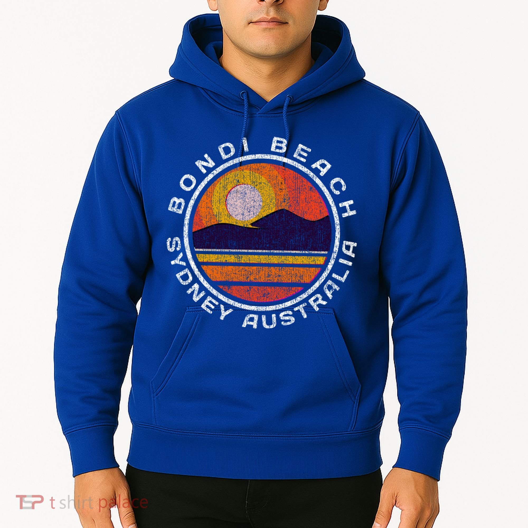 Bondi Beach Retro Distressed Meaningful Gift Hoodie
