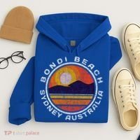 Bondi Beach Retro Distressed Meaningful Gift Hoodie thumb 4