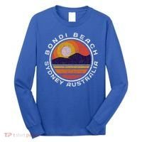 Bondi Beach Retro Distressed Meaningful Gift Long Sleeve Shirt thumb 0