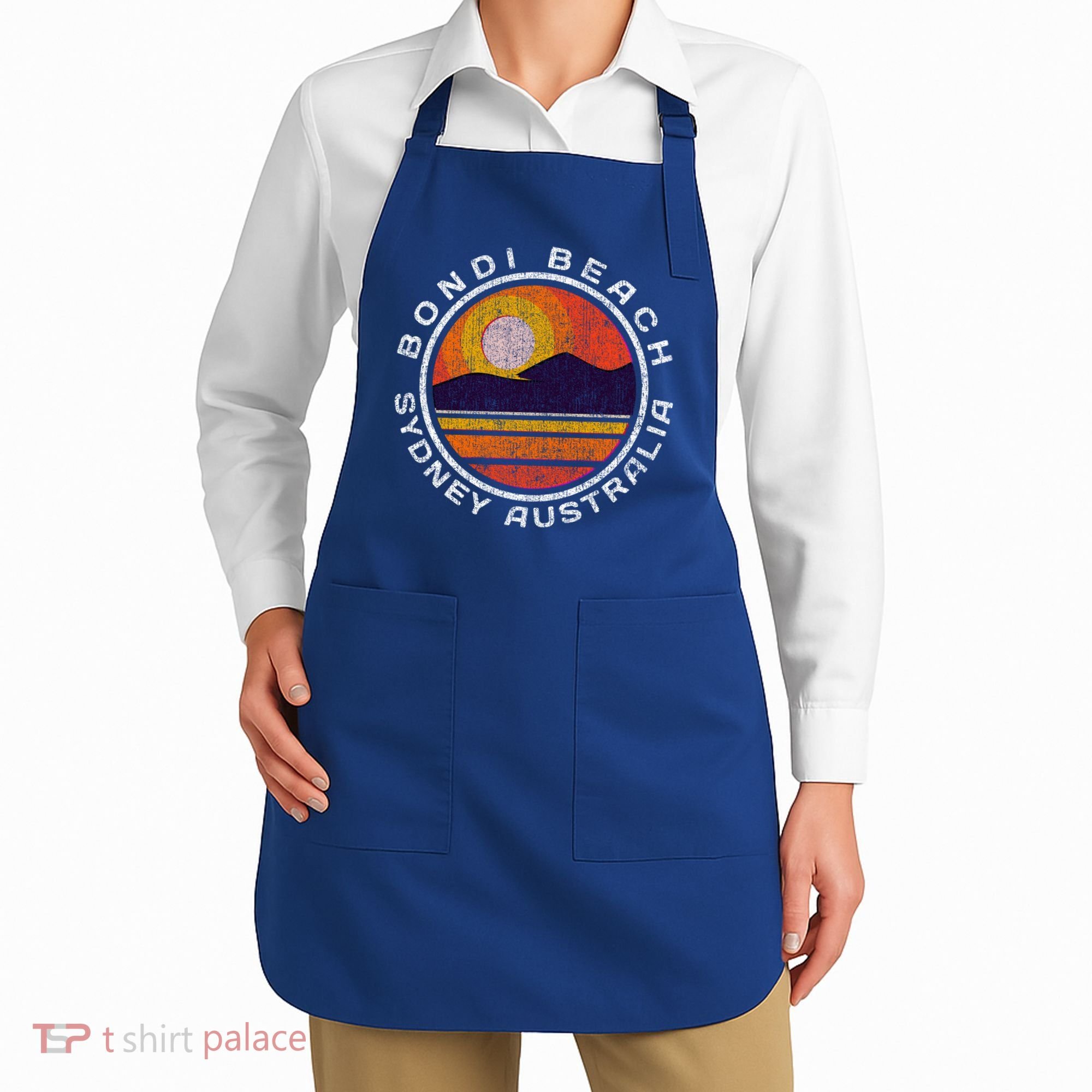 Bondi Beach Retro Distressed Meaningful Gift Apron