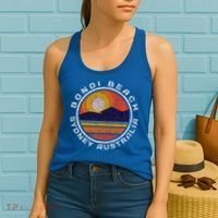 Bondi Beach Retro Distressed Meaningful Gift Women's Tank Top thumb 2
