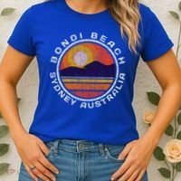 Bondi Beach Retro Distressed Meaningful Gift Women's T-Shirt thumb 2