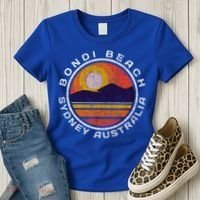 Bondi Beach Retro Distressed Meaningful Gift Women's T-Shirt thumb 3