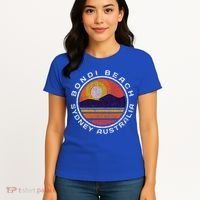 Bondi Beach Retro Distressed Meaningful Gift Women's T-Shirt thumb 4