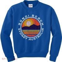 Bondi Beach Retro Distressed Meaningful Gift Kids Sweatshirt thumb 0