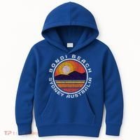 Bondi Beach Retro Distressed Meaningful Gift Kids Hoodie thumb 0