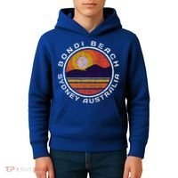 Bondi Beach Retro Distressed Meaningful Gift Kids Hoodie thumb 4