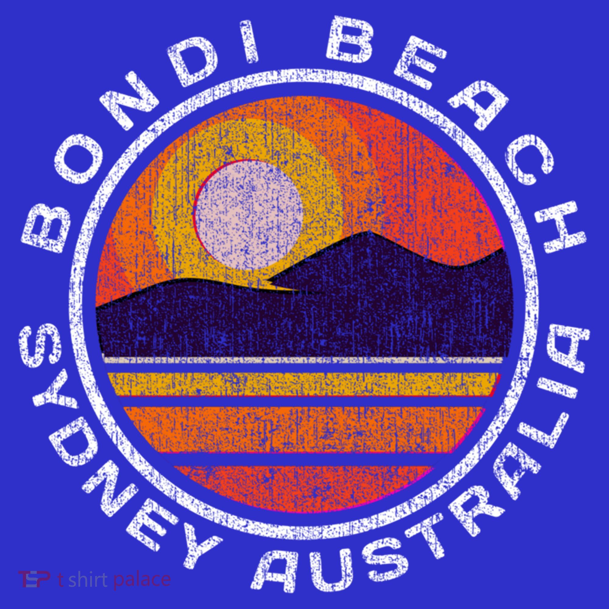 Bondi Beach Retro Distressed Meaningful Gift Kids Hoodie