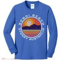 Bondi Beach Retro Distressed Meaningful Gift Kids Long Sleeve Shirt thumb 0