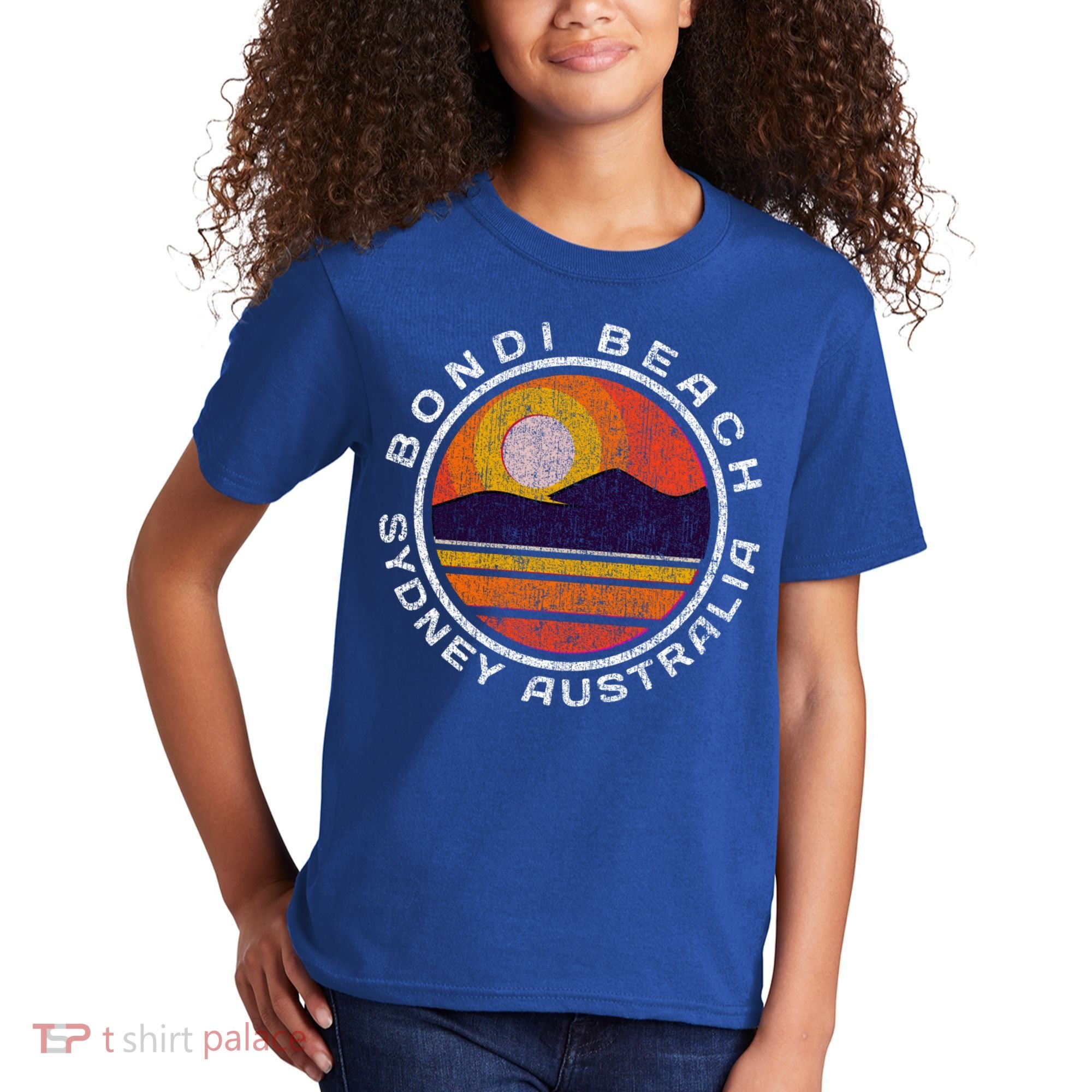Bondi Beach Retro Distressed Meaningful Gift Kids T-Shirt