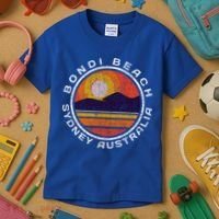 Bondi Beach Retro Distressed Meaningful Gift Kids T-Shirt thumb 3