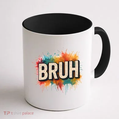 Bruh Coffee Mug back