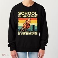 Best Barrel Racing Art For Women Barrel Racer Women's Sweatshirt thumb 0