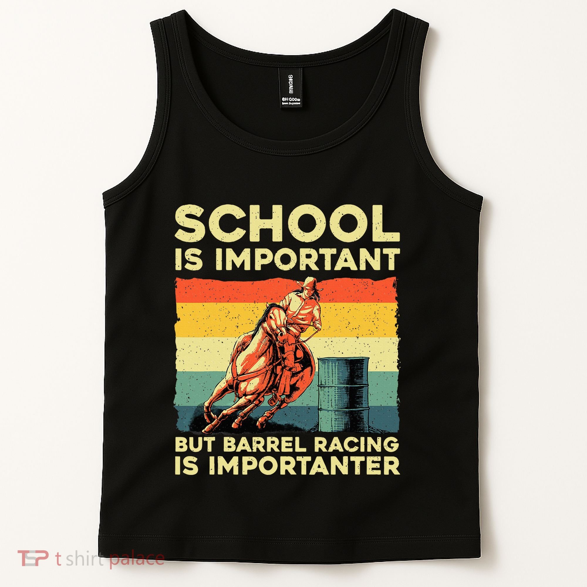 Best Barrel Racing Art For Women Barrel Racer Tank Top