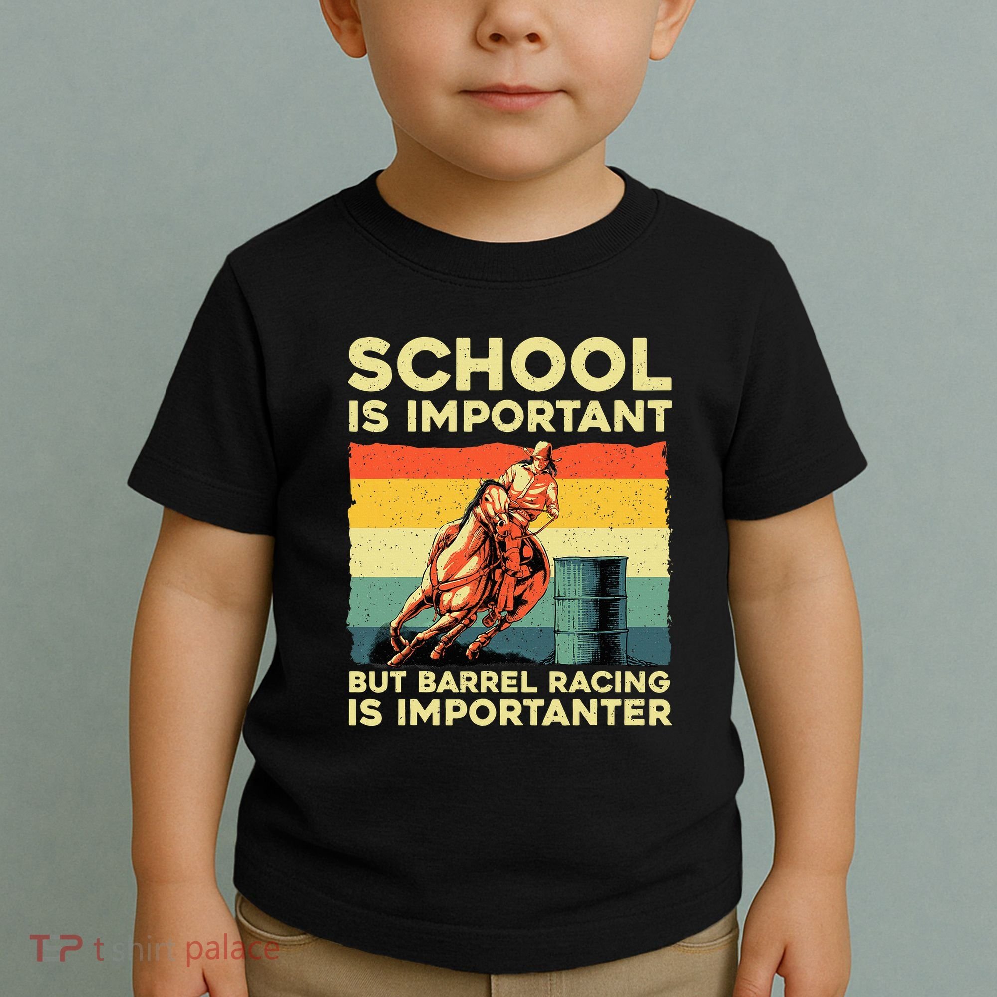 Best Barrel Racing Art For Women Barrel Racer Toddler T-Shirt