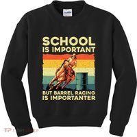 Best Barrel Racing Art For Women Barrel Racer Kids Sweatshirt thumb 0