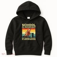 Best Barrel Racing Art For Women Barrel Racer Kids Hoodie thumb 0