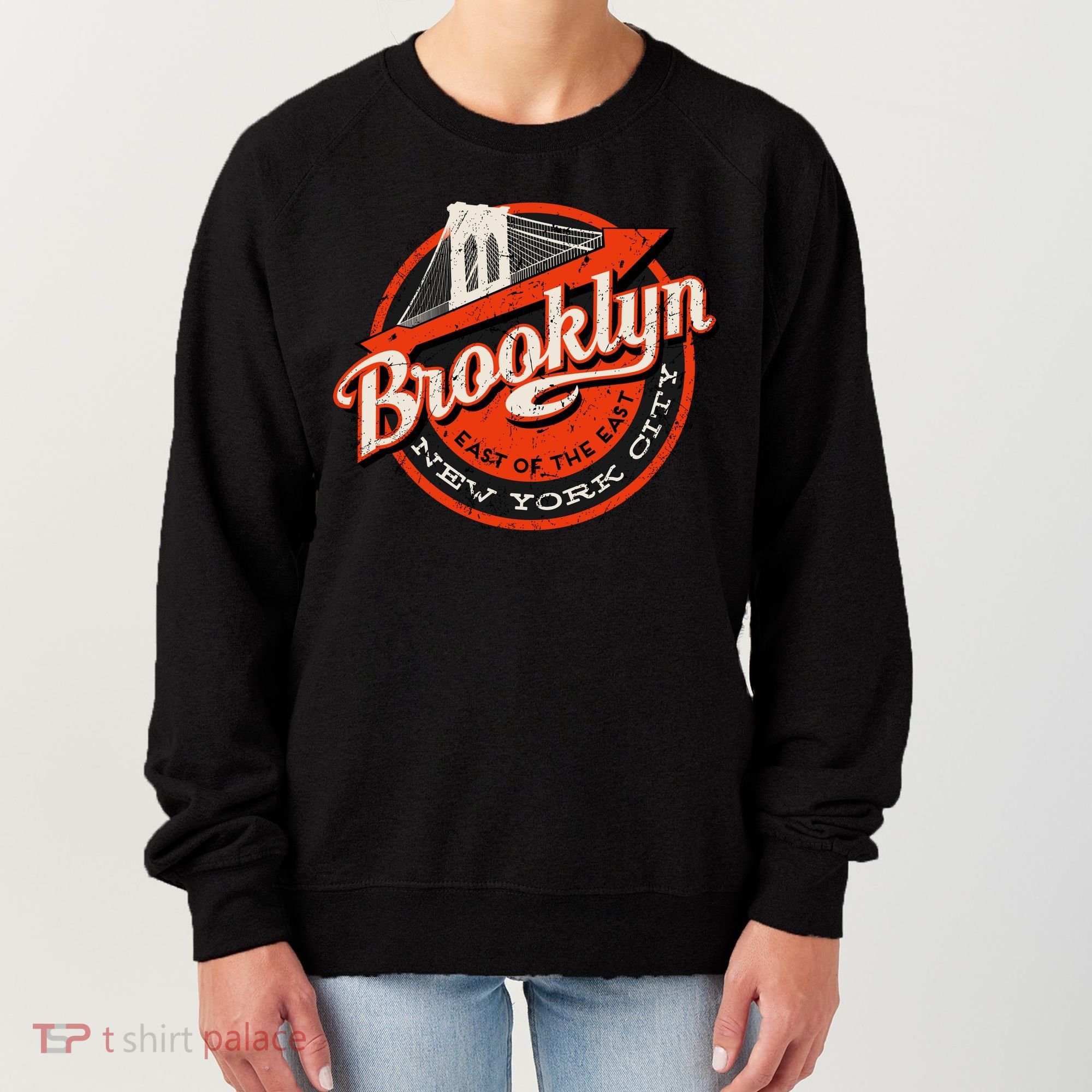 Brooklyn Bridge Retro New York Logo Women's Sweatshirt
