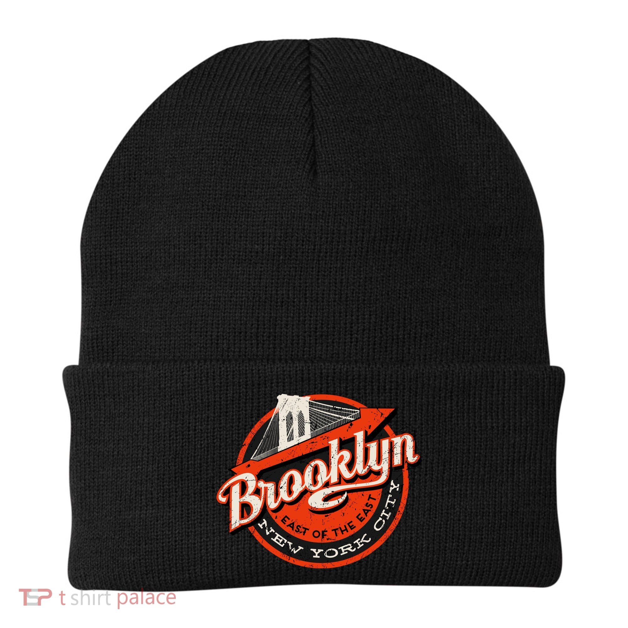 Brooklyn Bridge Retro New York Logo Beanie