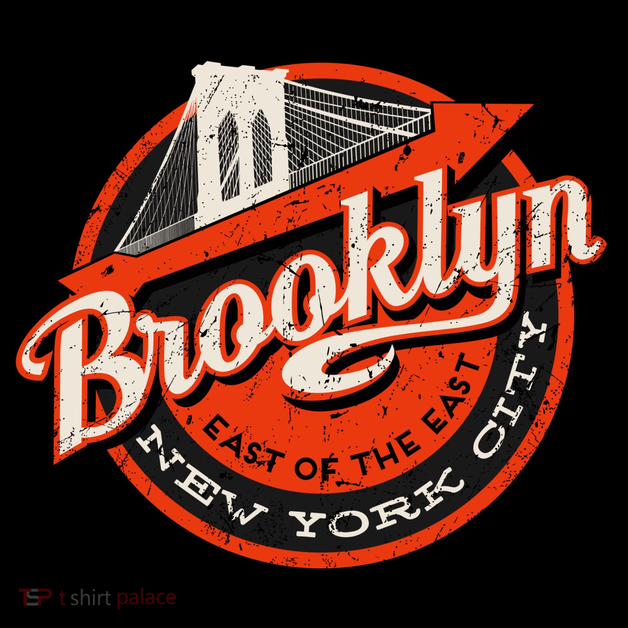 Brooklyn Bridge Retro New York Logo Women's Hoodie