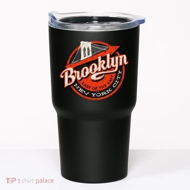 Brooklyn Bridge Retro New York Logo Tumbler