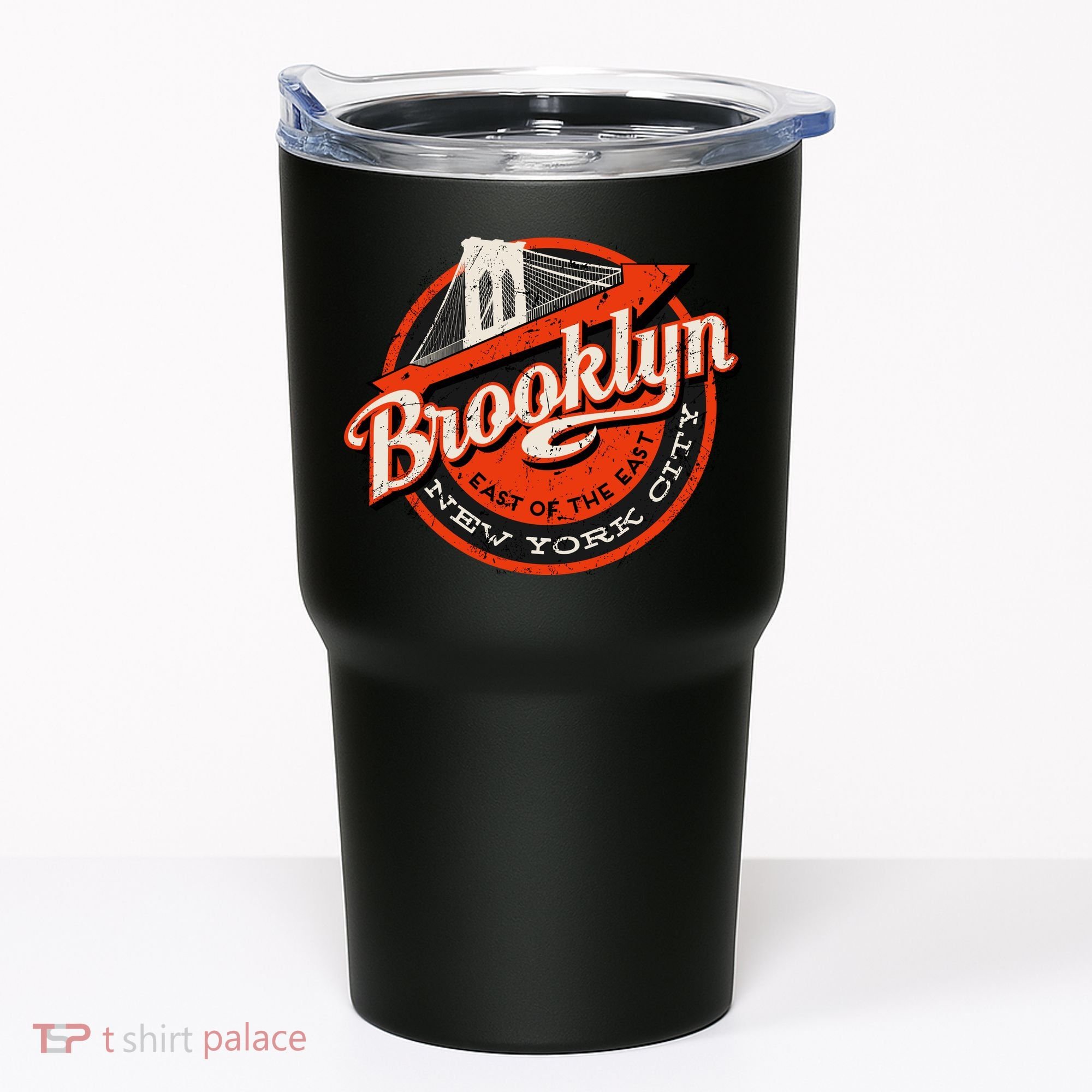 Brooklyn Bridge Retro New York Logo Tumbler