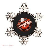 Brooklyn Bridge Retro New York Logo Ornament thumb 0
